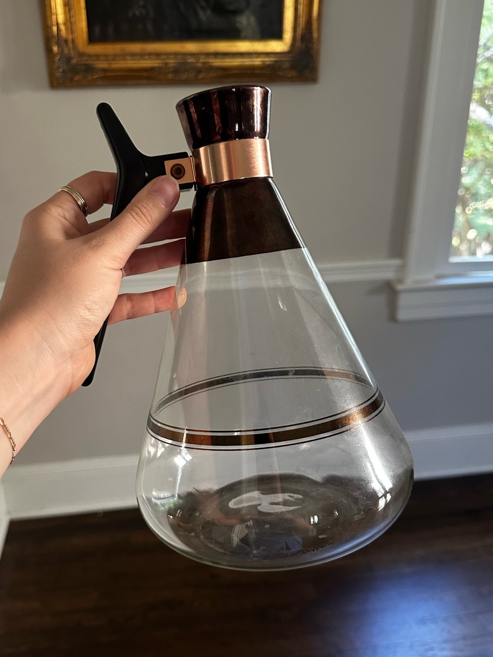 Inland Glass mid-century modern carafe 1950s Atomic